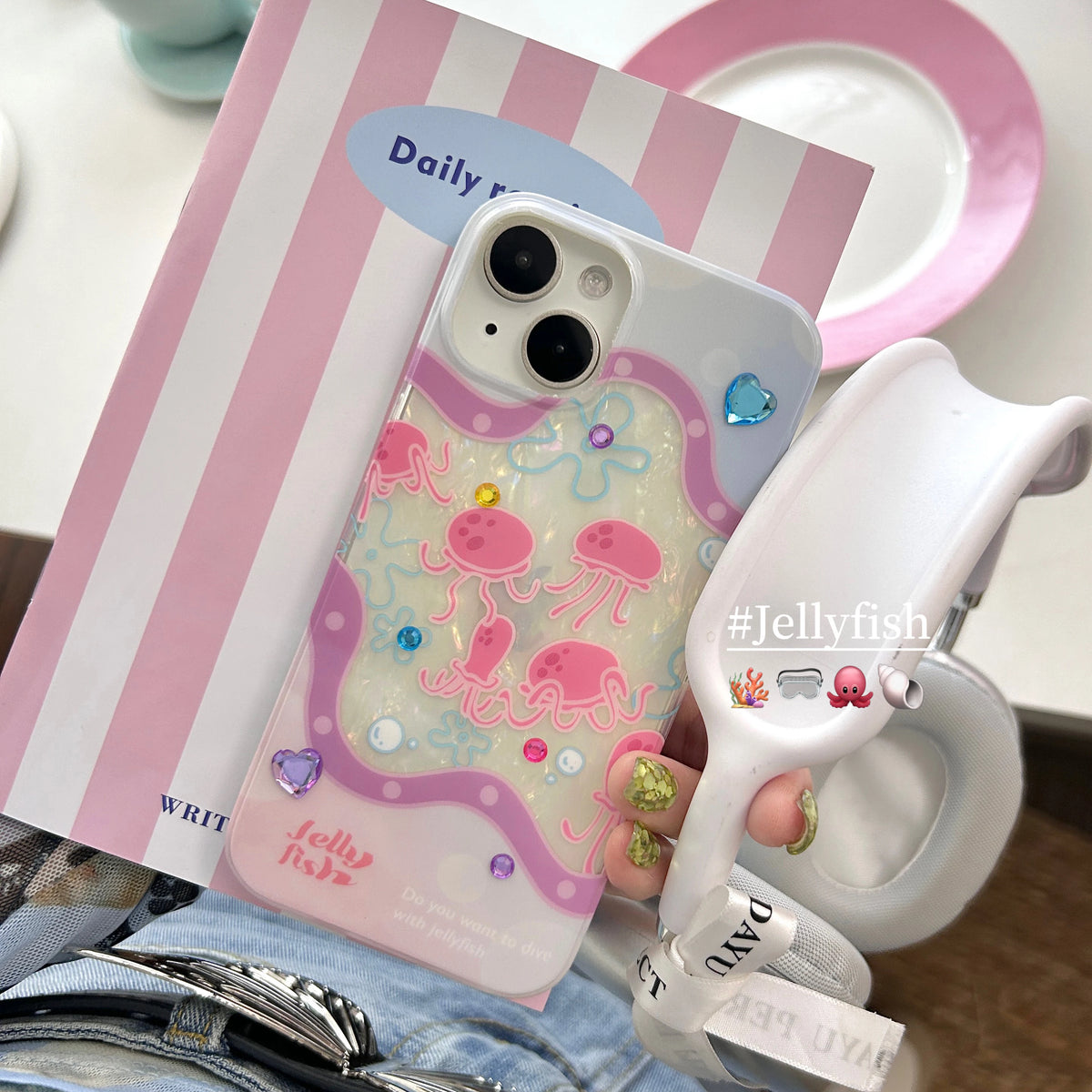 Pearlescent Jellyfish iPhone Case