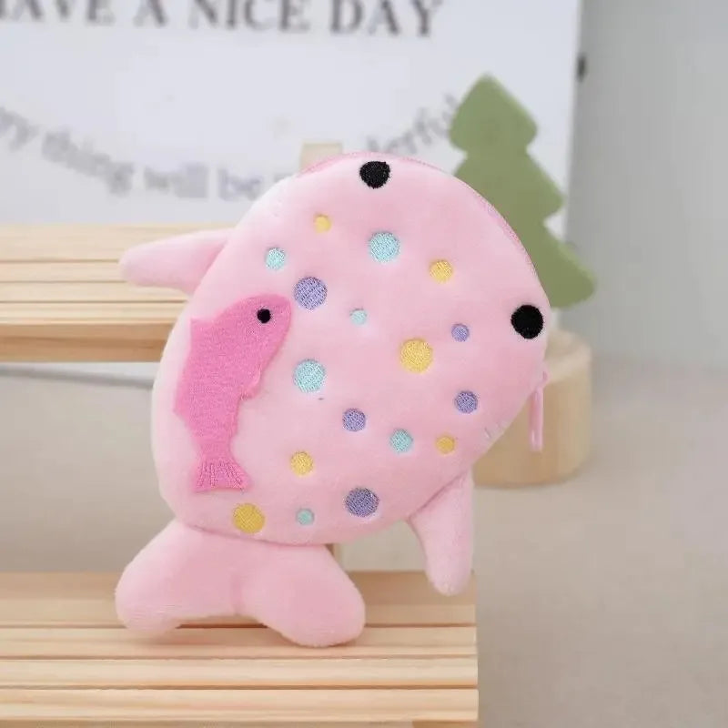 Plush Whale Shark Coin Purse (8 Colours) - Ice Cream Cake