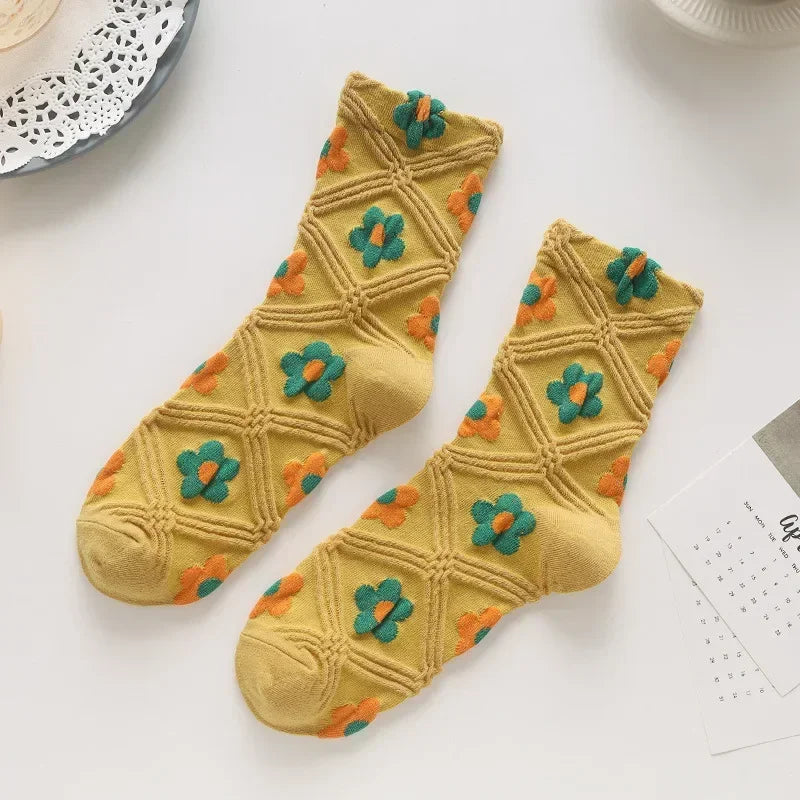 Flower Power Crew Socks