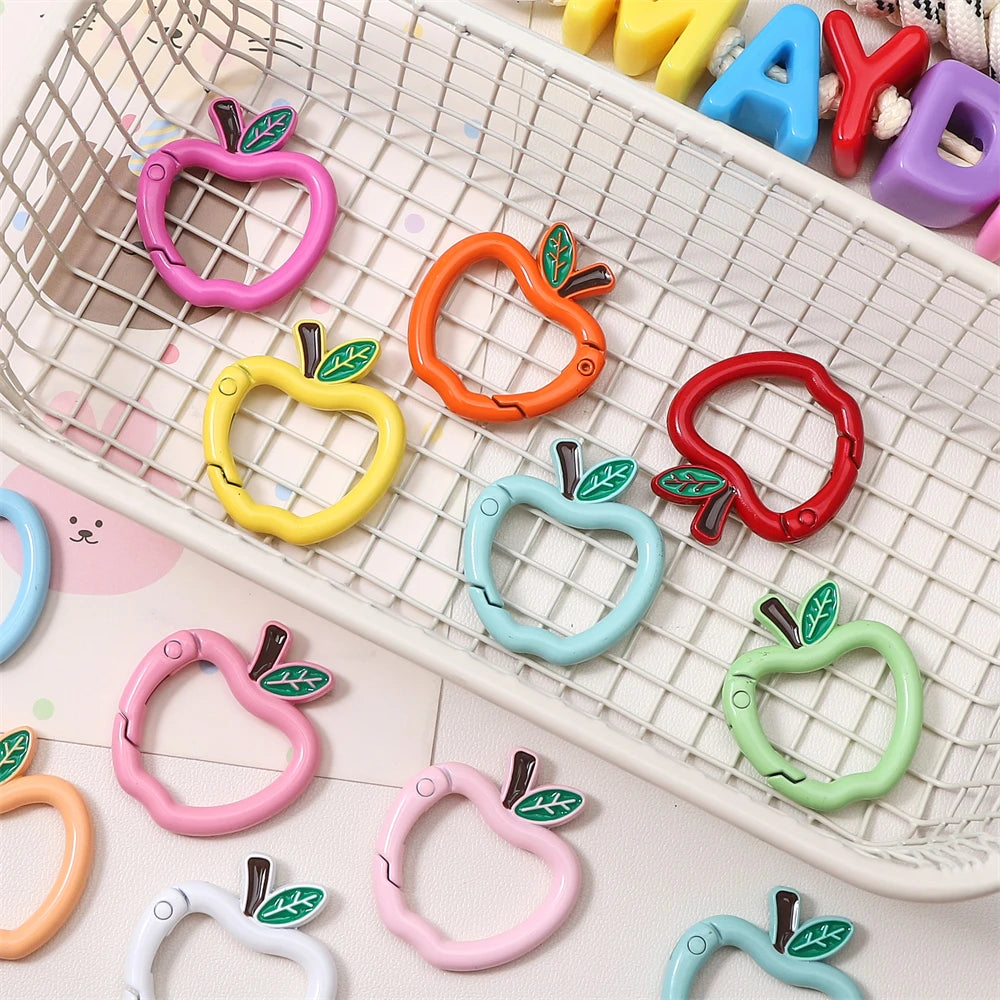 Mini Apple Shaped Carabiner Clip