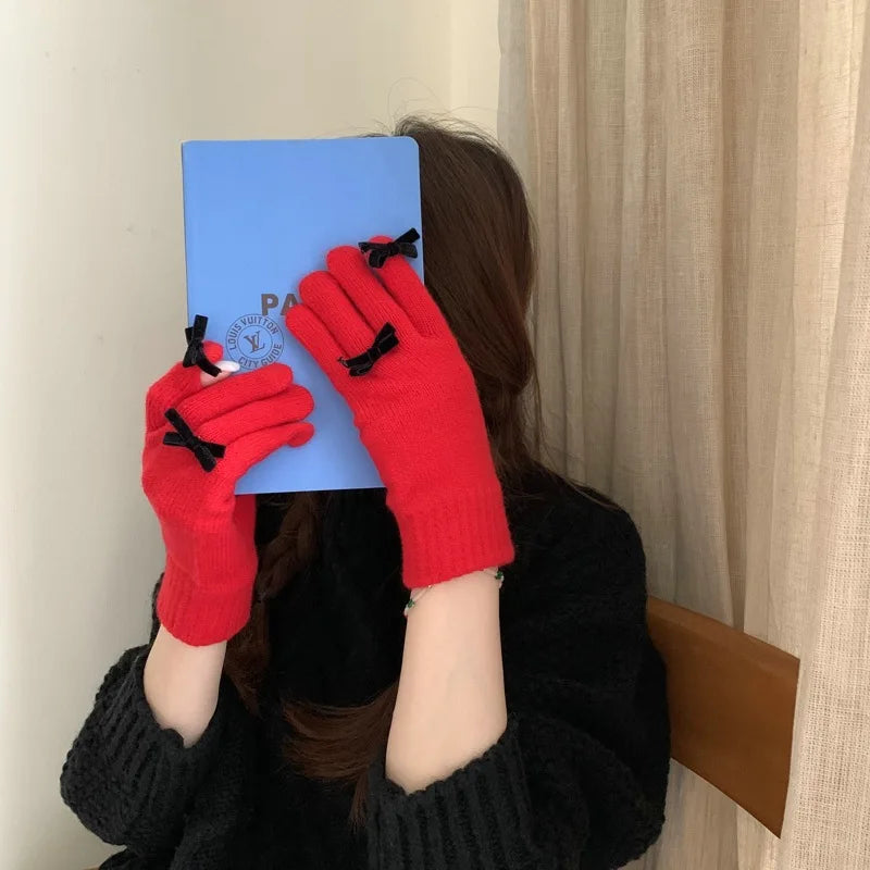 Coquette Ribbon Gloves (12 Colours)