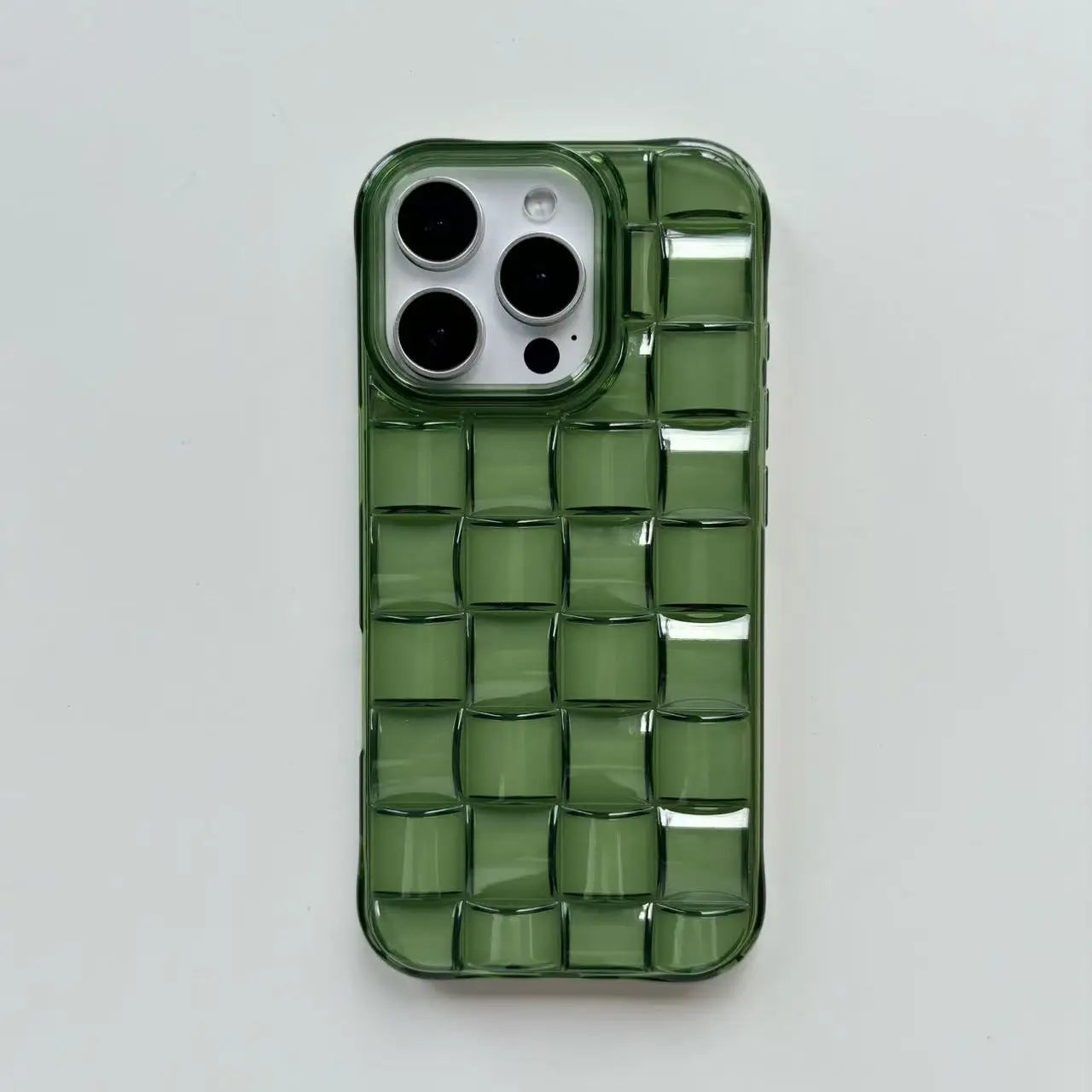 Green Woven Plaid iPhone Case