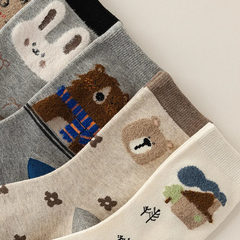 Animal Crew Socks (set of 5)