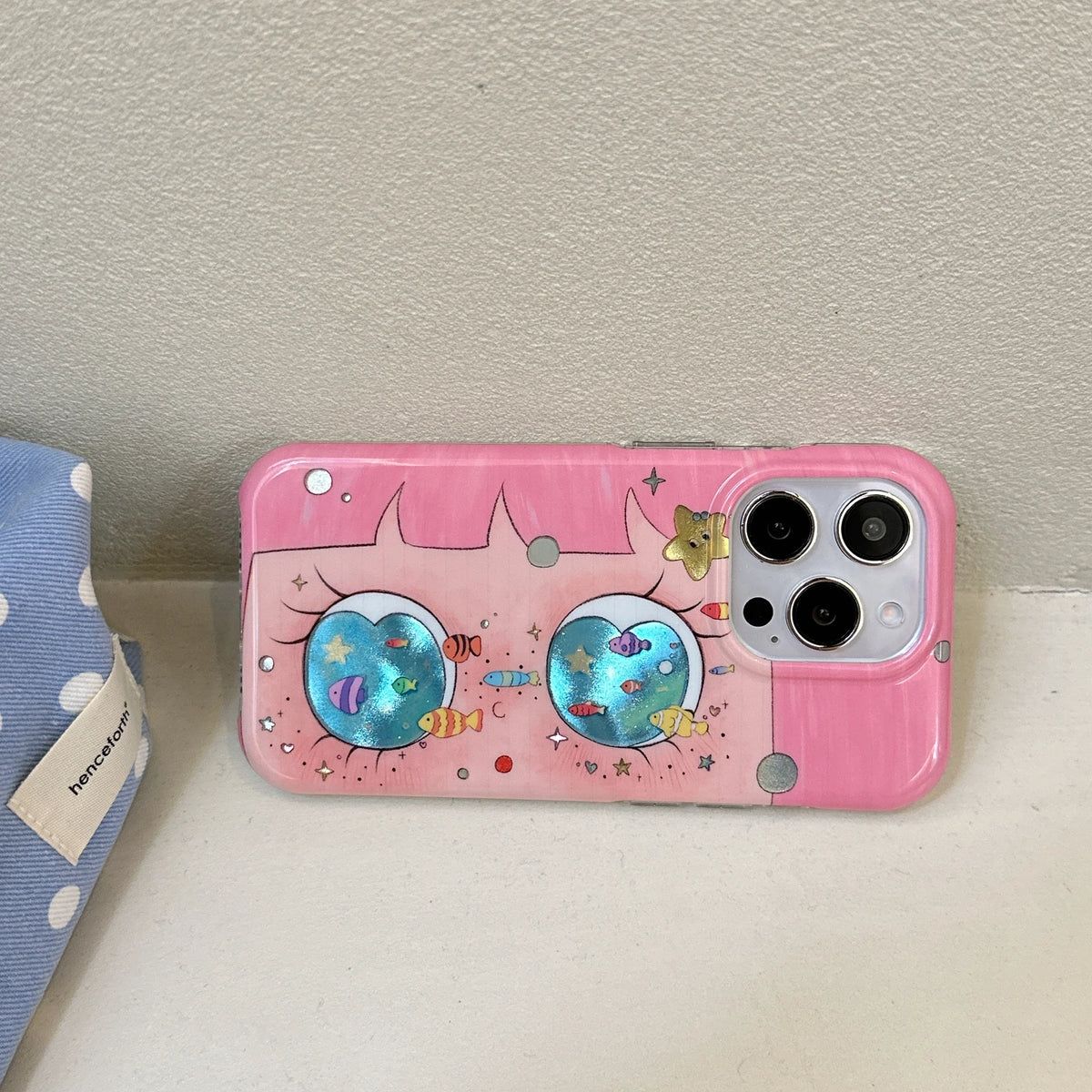 Glittering Aquarium Eyes iPhone Case