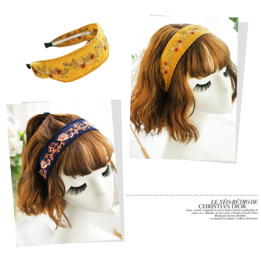 Cottagecore Embroidered Headband
