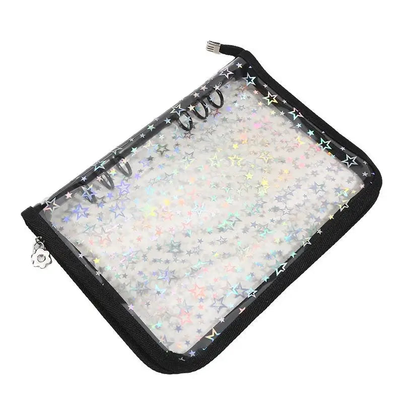 Star Glitter Photo Card Ring Binder