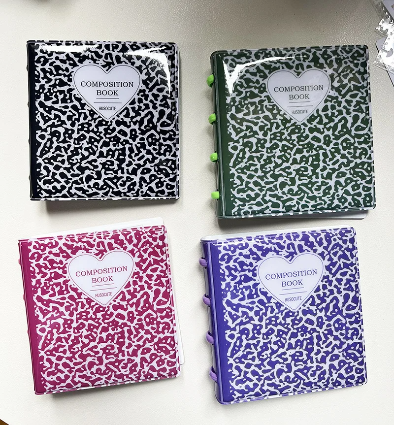 Composition Book Photo Card Ring Binder (4 Colours)