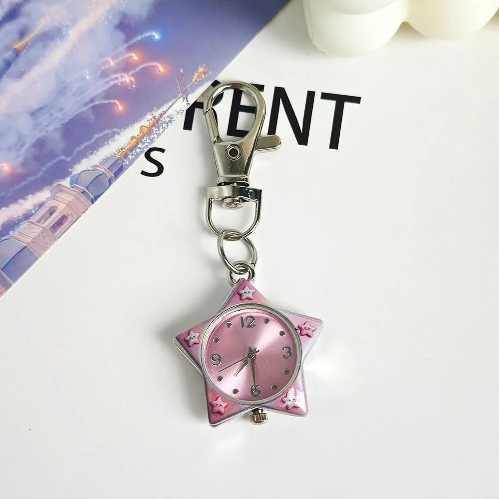 Pop Colour y2K Clip-On Keychain Star Watch