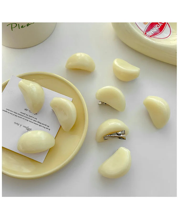 5pcs Simulation Food Hairpins Personality Garlic Funny Hair Clips Funny Hairgrips Creative Fashion Hair Accessories Hair Pins - Ice Cream Cake