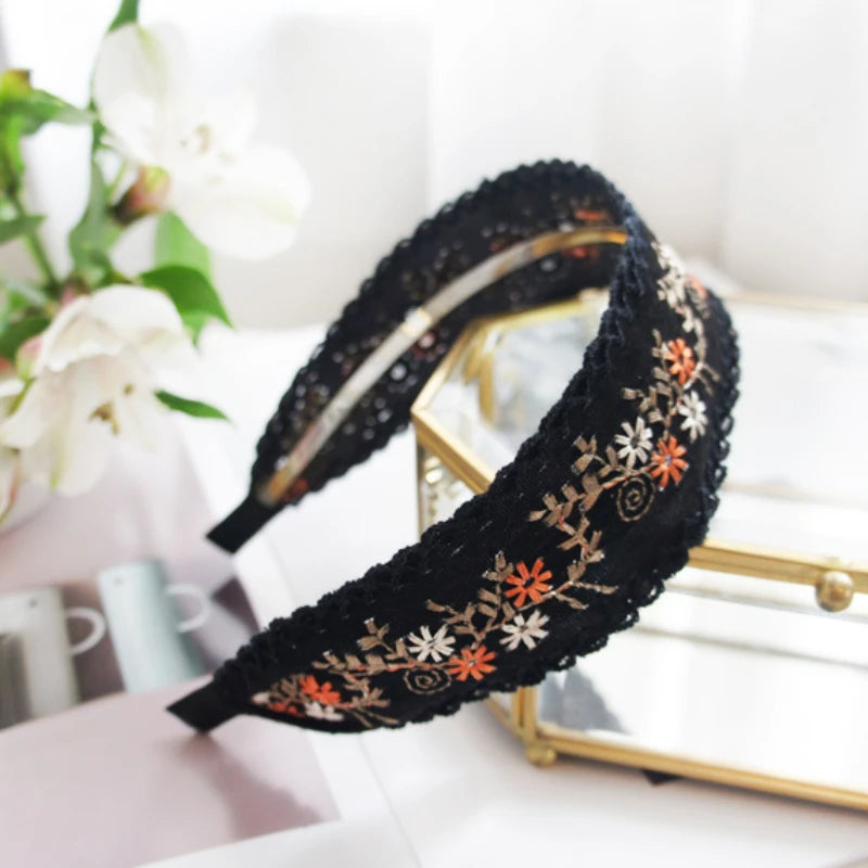 Cottagecore Embroidered Headband