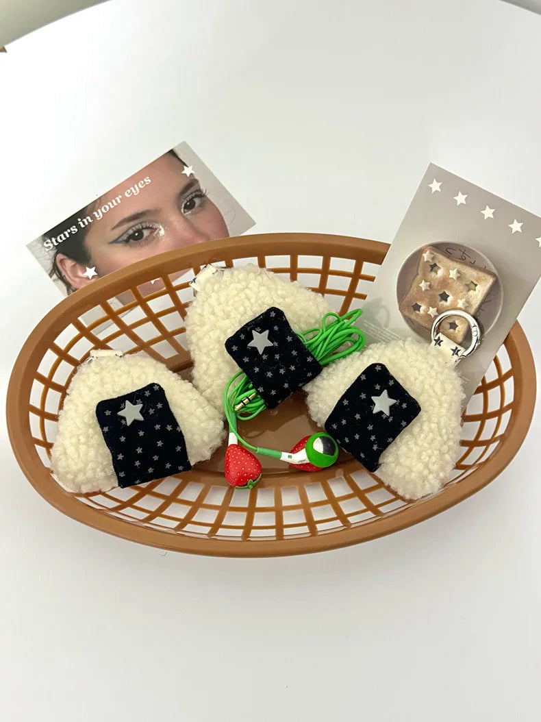 Onigiri Rice Ball Wire Tidy Clip-On Keychain