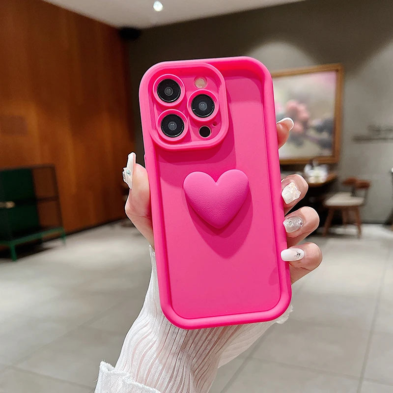 3d Heart iPhone Case