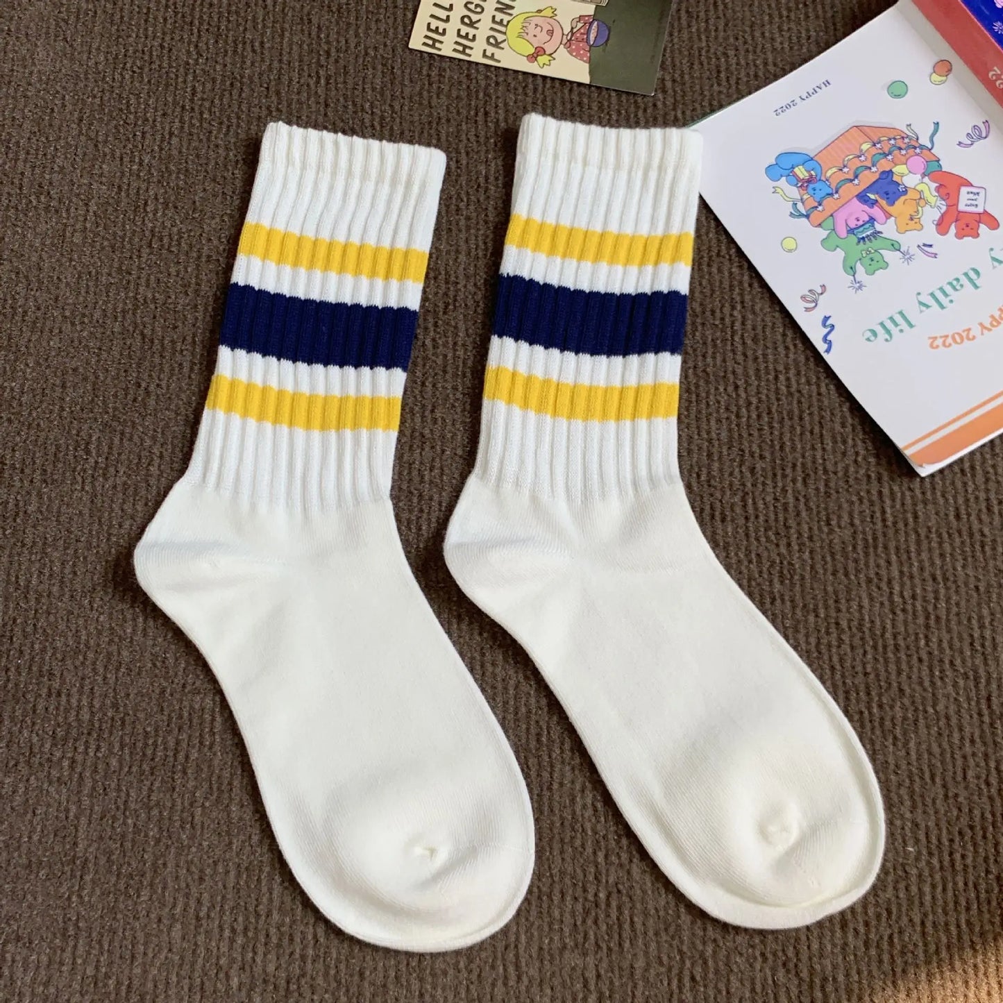 Vintage Style Stripe Socks