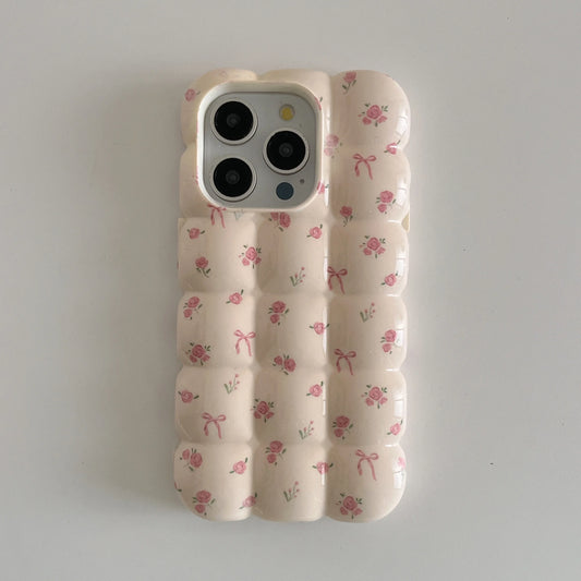 Puffy Floral iPhone Case