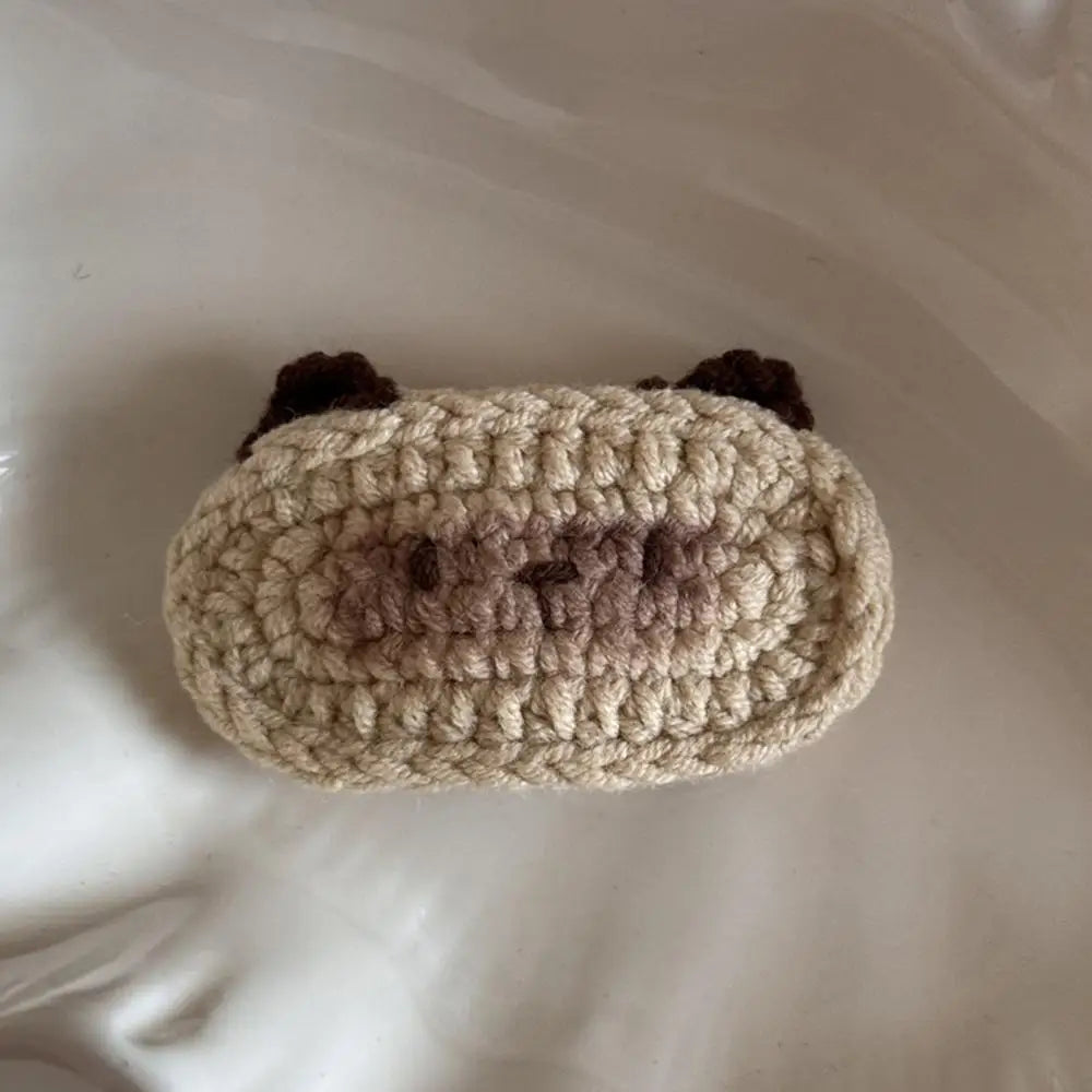 Cute Bouncy Dog Crochet Hair Clip Sweet Cartoon Cat Hairpin Women's Bangs Clips Children's Side Clip Headwear Hair Accessories - Ice Cream Cake