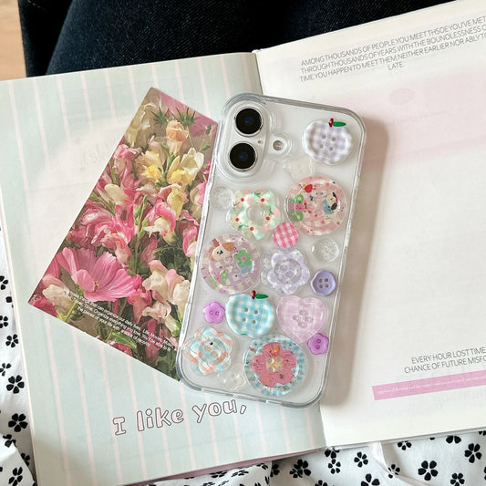 3D Haberdashery Buttons iPhone Caser