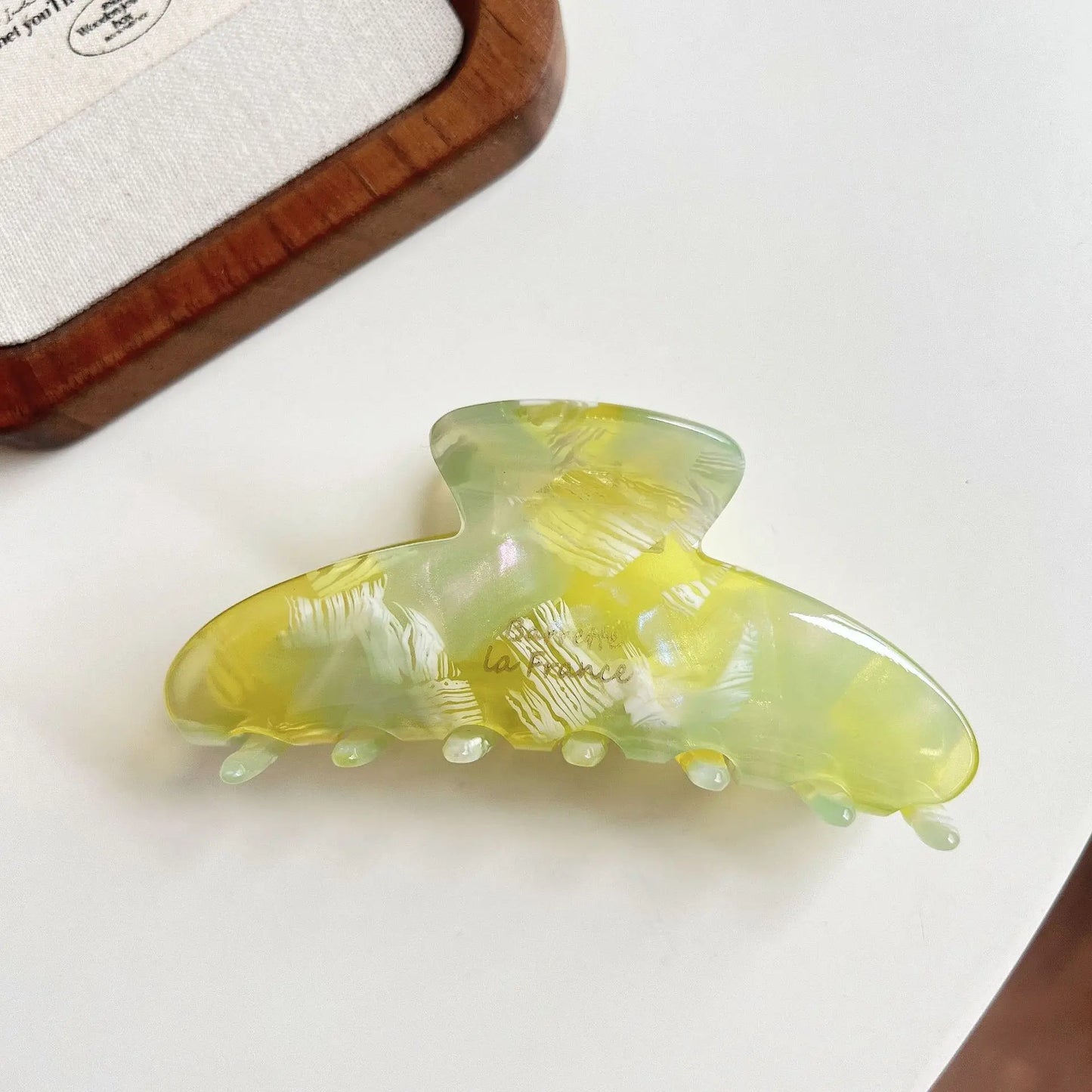 Glossy Acrylic Pastel Hair Claw