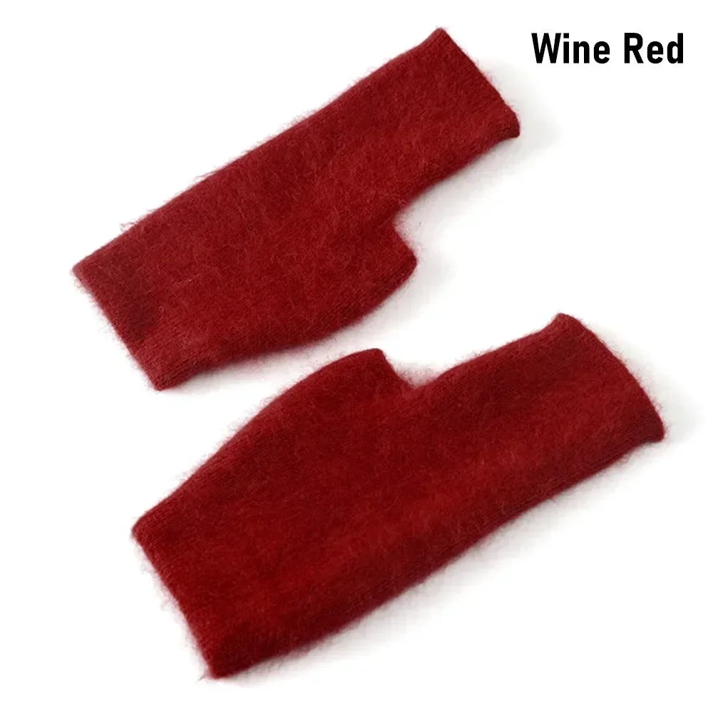 Fuzzy Fingerless Gloves