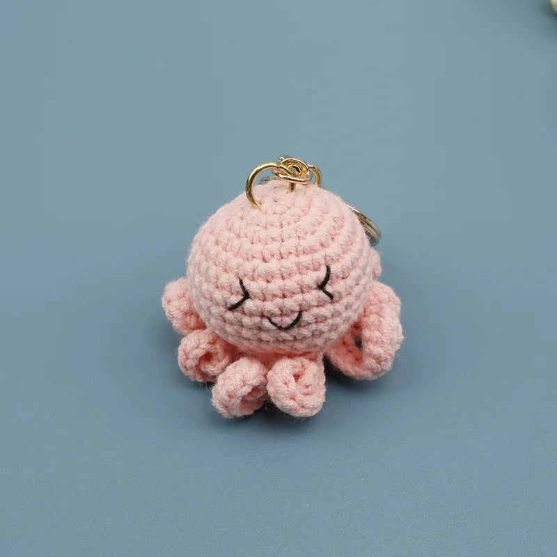 Handmade Crochet Ocean Friends Keychain Charm