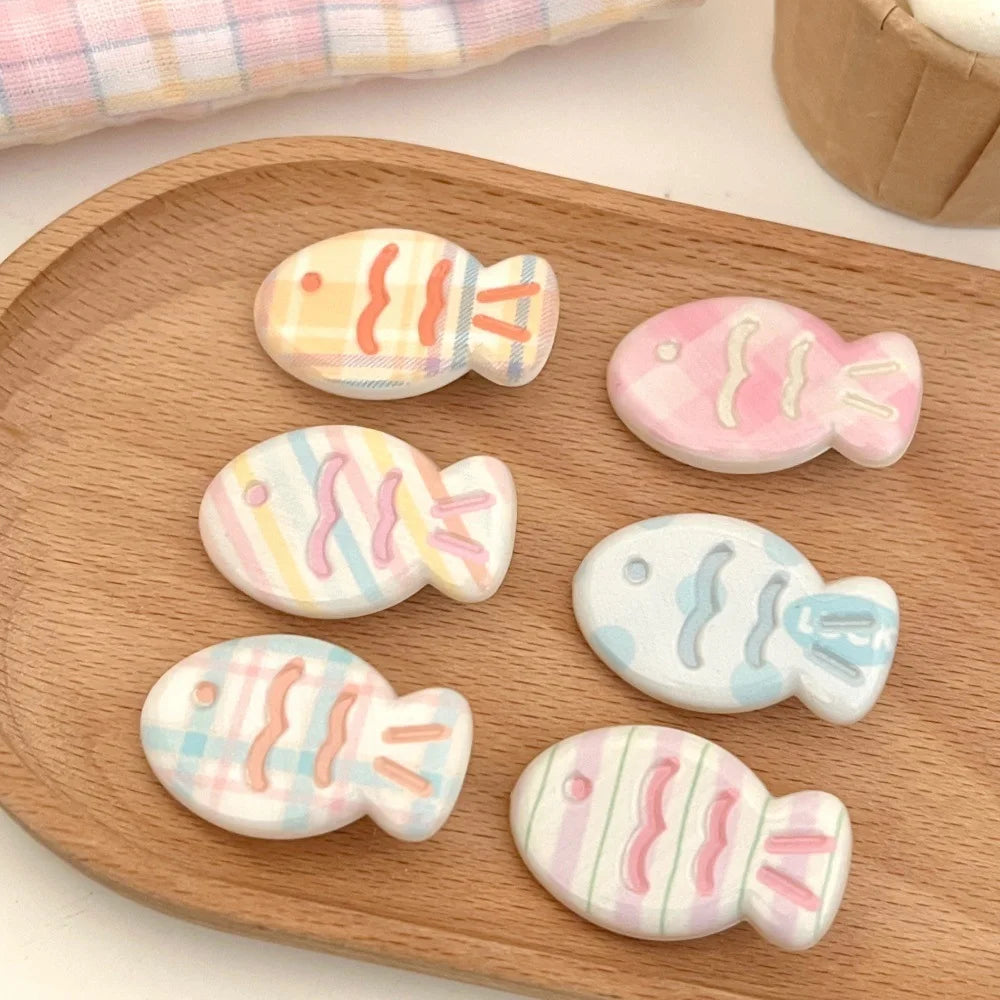 Pastel Fish Hairclip Set