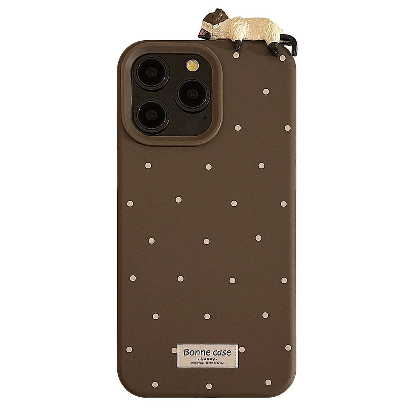Cat Friends Polka Dot iPhone Case (5 Designs) - Ice Cream Cake