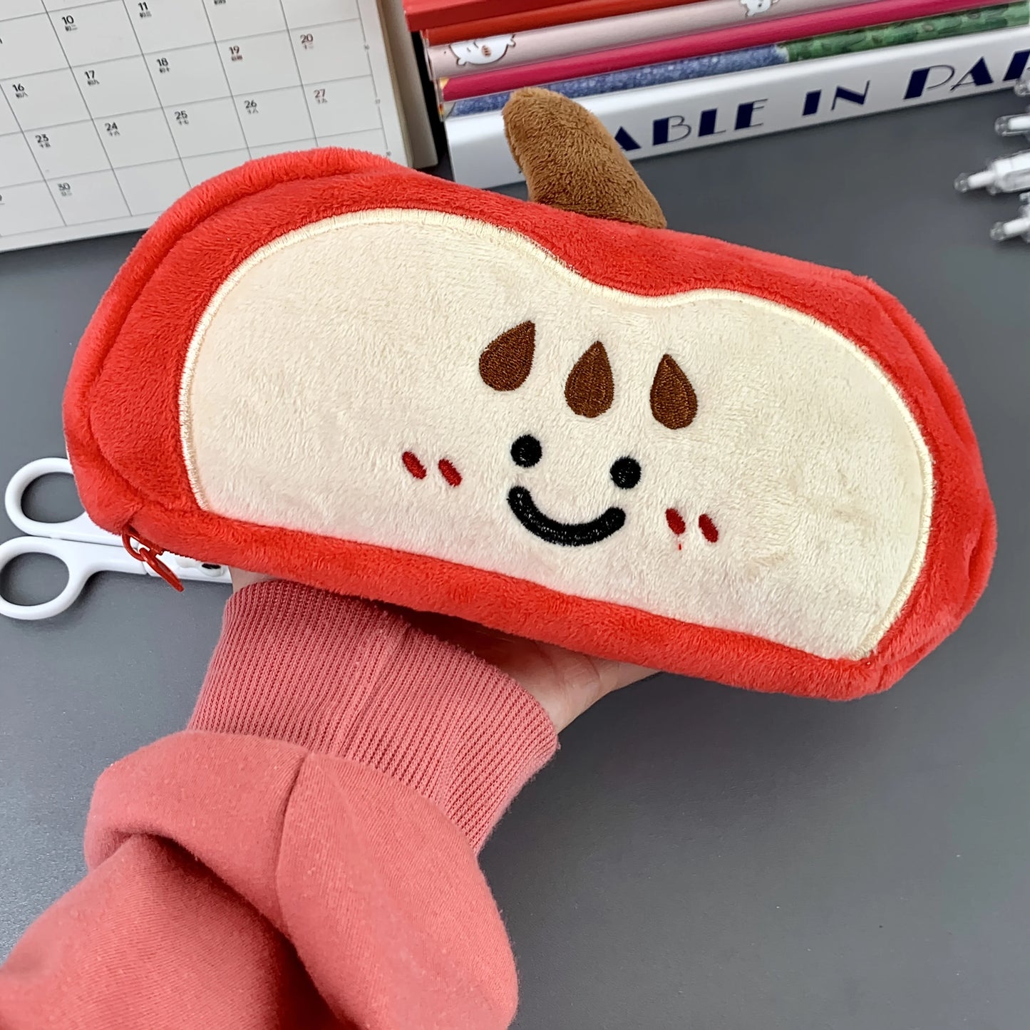 Plush Apple Pencil Case