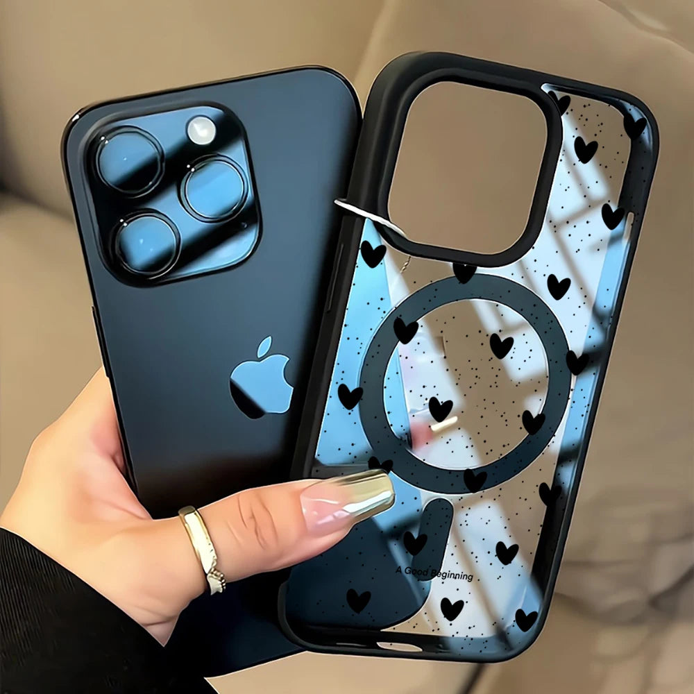 Heart Polka Dot Pattern iPhone Case