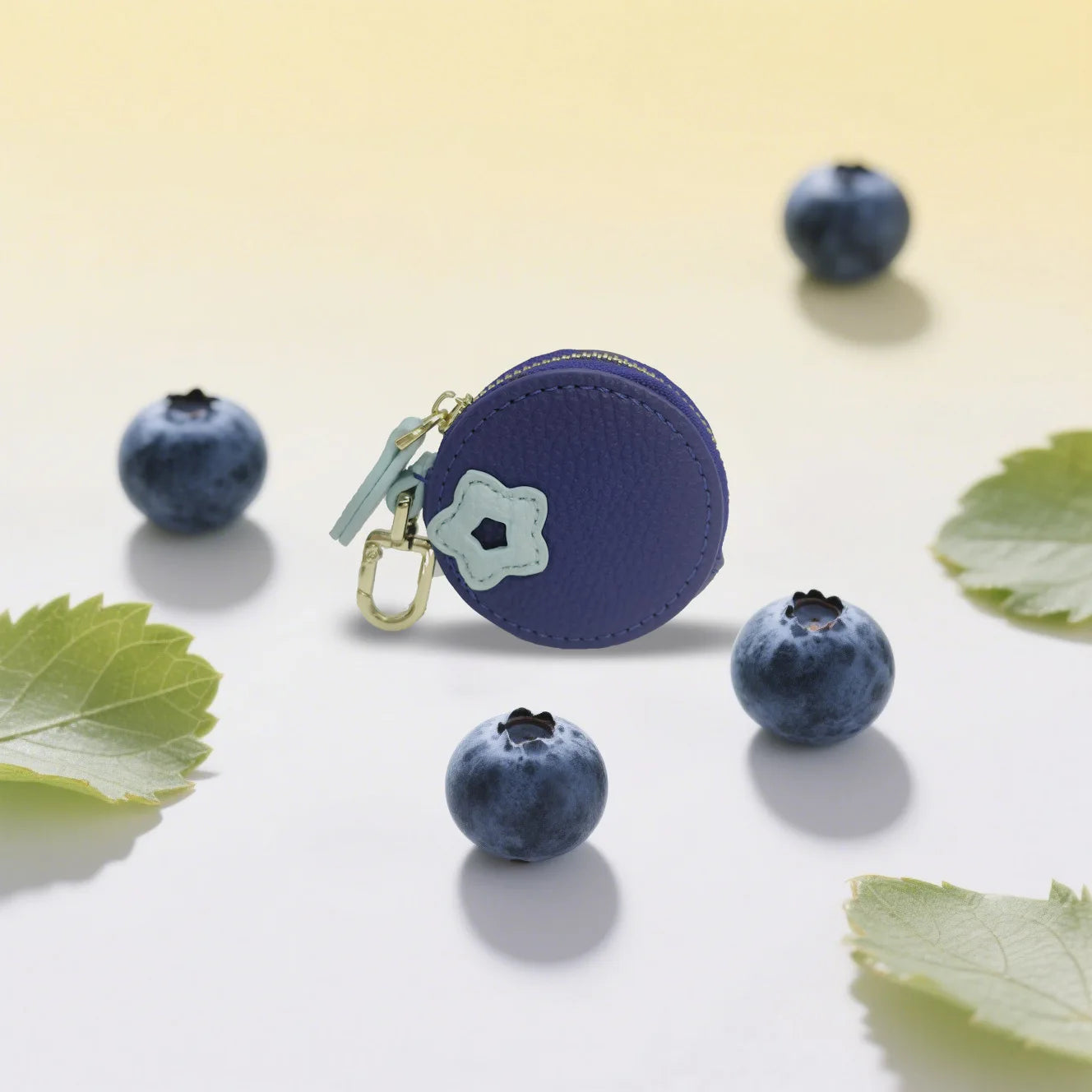 Mini Fruit Clip-On Zipper Purse