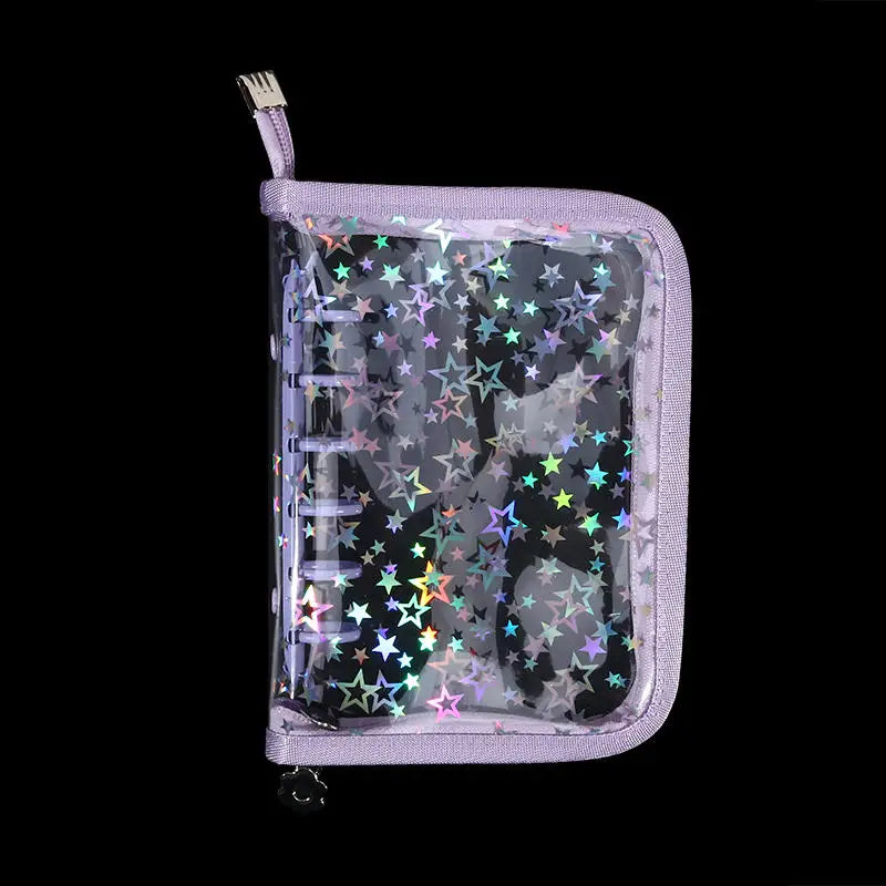Star Glitter Photo Card Ring Binder