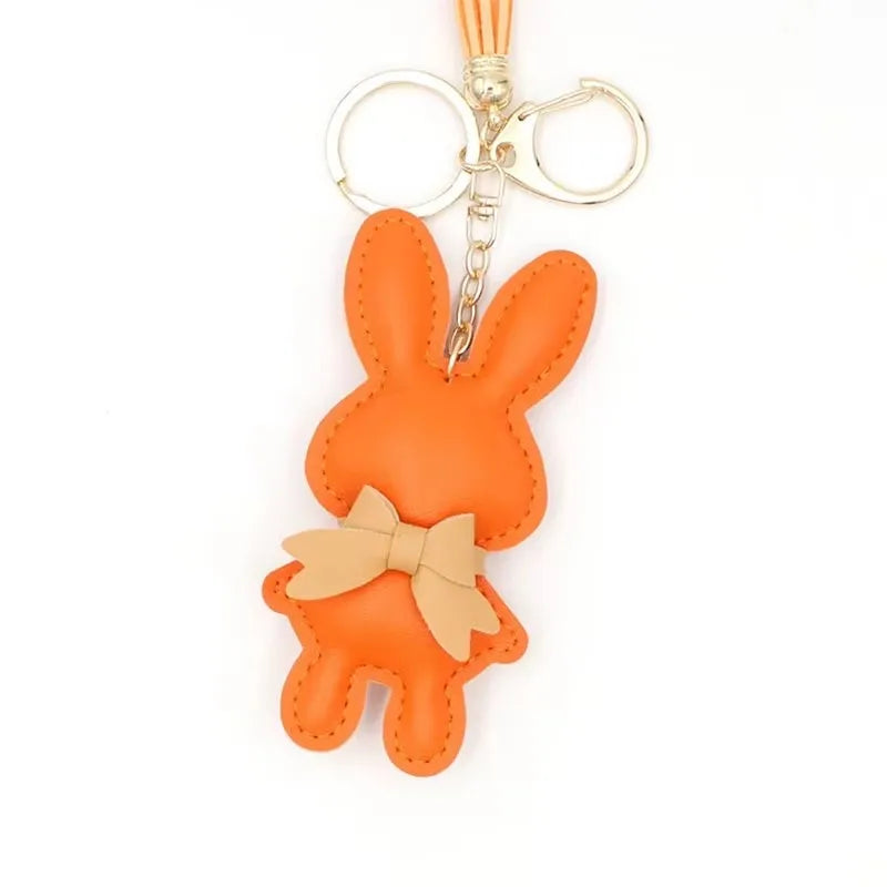 Cute Bunny Bag Charm Keychain - Small Rabbit Purse Pendant, DIY Doll Accessories for Handbags Backpacks Gifts for Girls Wome - Ice Cream Cake