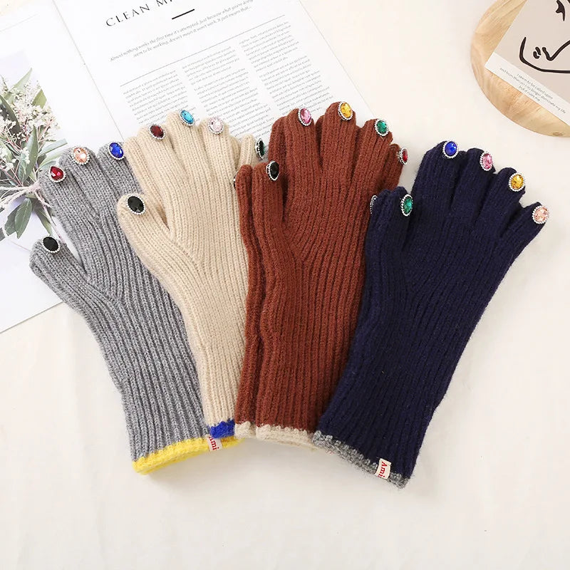 Fancy Manicure Knit Gloves