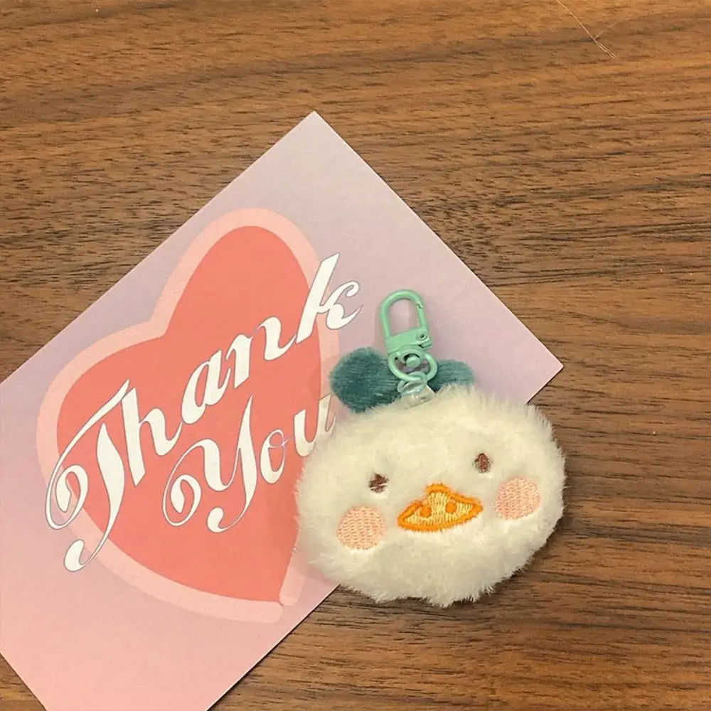 Cartoon Plush Doll Pendant Cute Bunny Brooch Doll Bear Frog Bag Pendant Diy Keychain - Ice Cream Cake