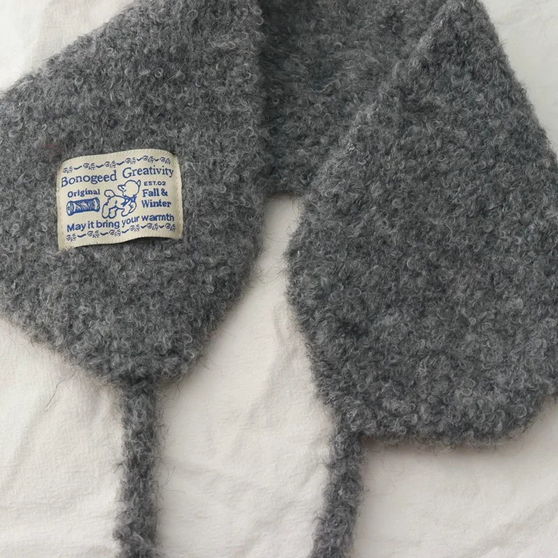 Textured Earmuff Bonnet