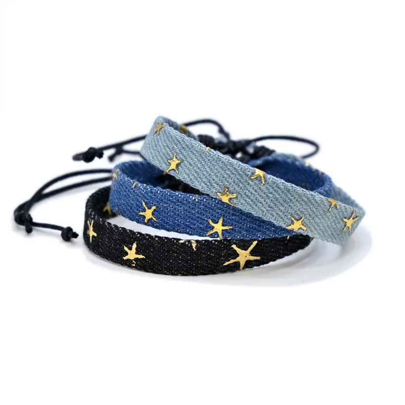 Denim Star Bracelet