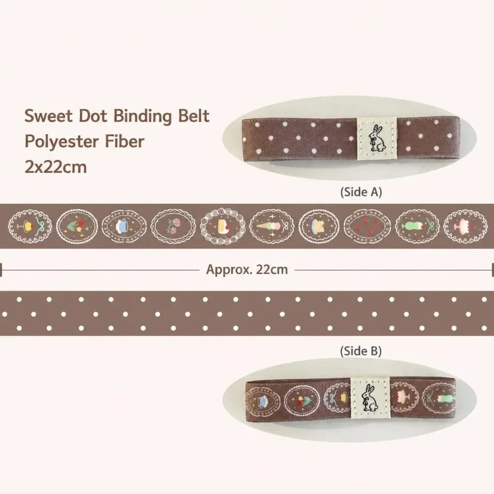 Bunnies and Sweets Notebook Elastic Strap