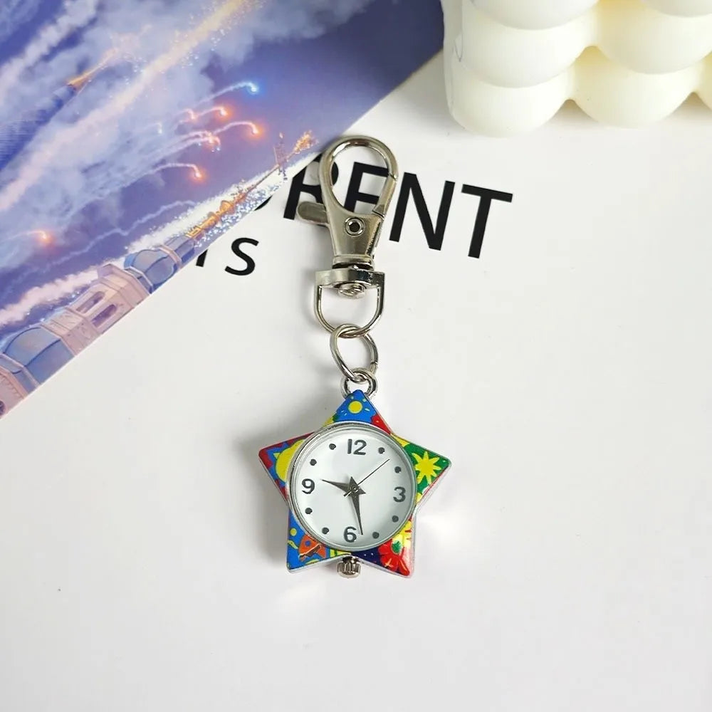 Pop Colour y2K Clip-On Keychain Star Watch