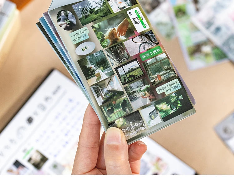 20sheets Kawaii Ins Japanese Korean Aesthetic Stationery Stickers Creative Collage Junk Journal Planner Handbook DIY Scrapbook - Ice Cream Cake