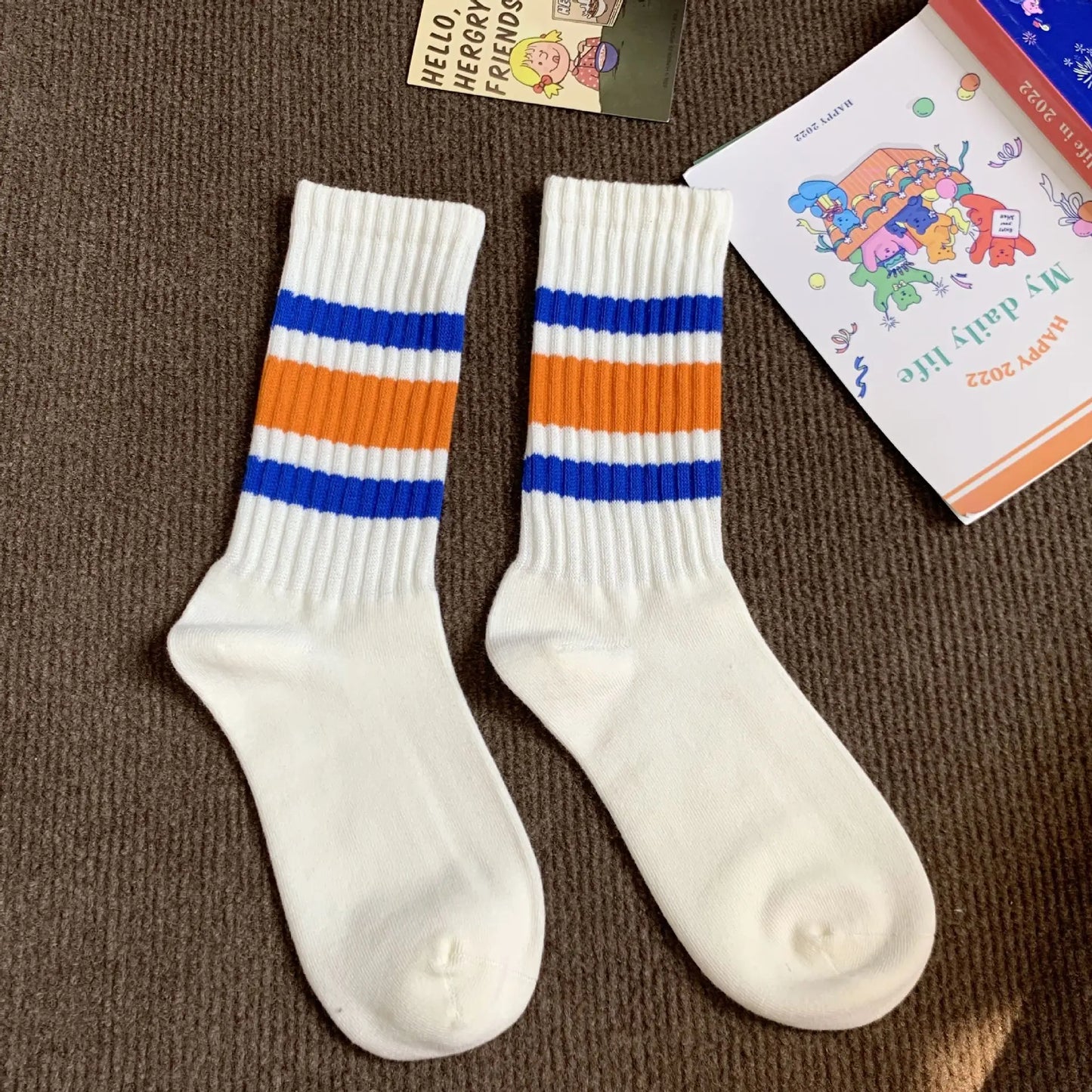 Vintage Style Stripe Socks