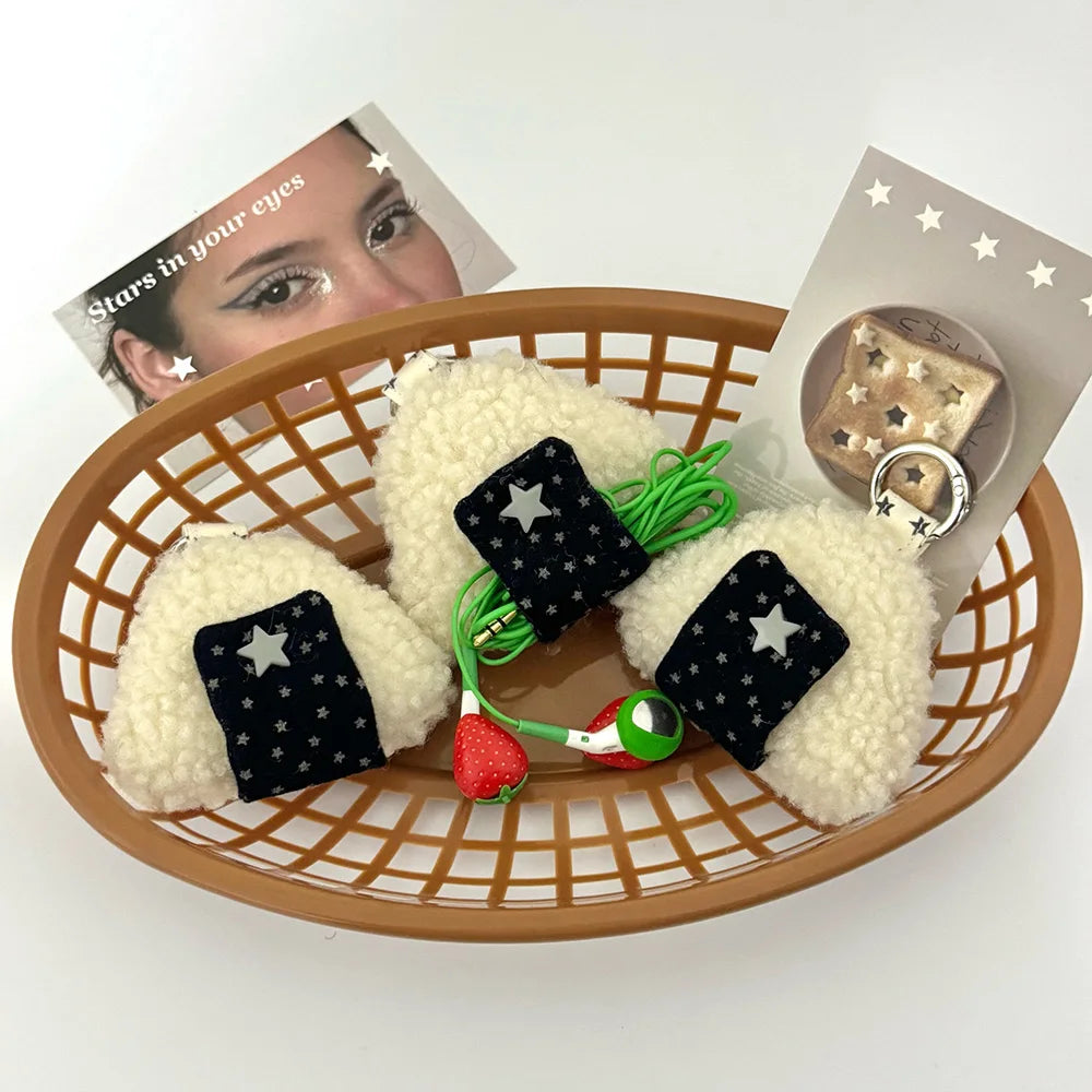 Onigiri Rice Ball Wire Tidy Clip-On Keychain