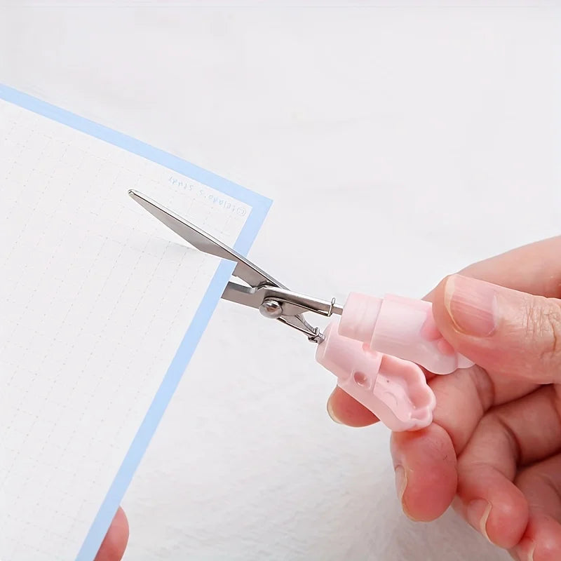 Kawaii Cat Claw Scissors Portable Cute Small Scissor Student Office Multi-functional Scissors Tiny Scissor Stationery - Ice Cream Cake