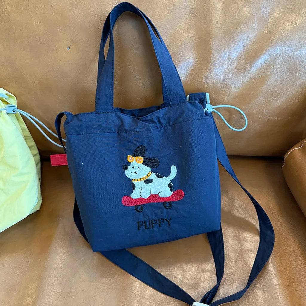 Puppy Dog Applique Mini Tote - Ice Cream Cake