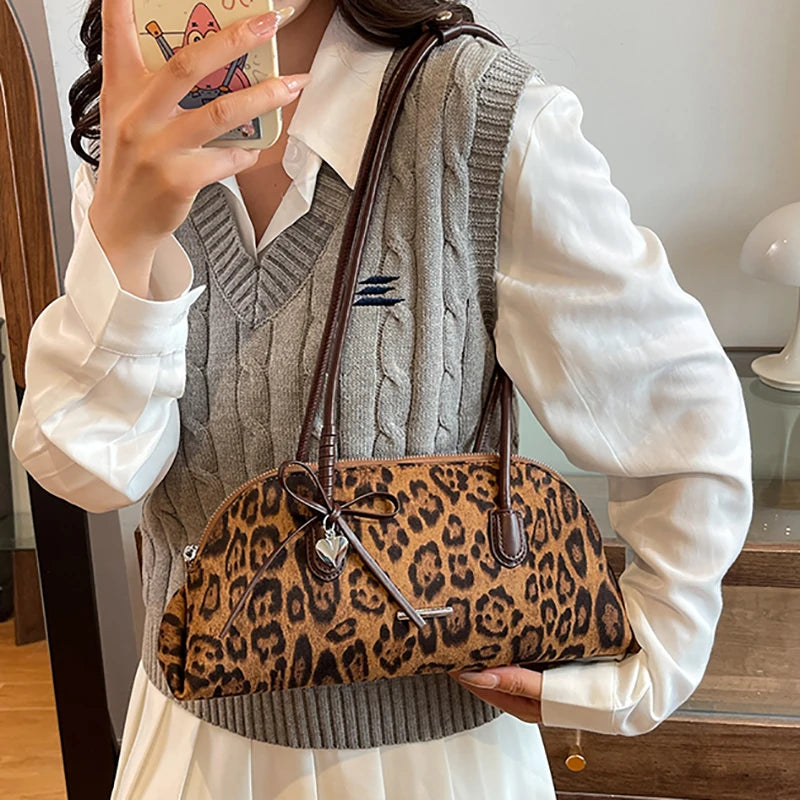 Retro American Style Crossbody Bag Women's Handbag Fashionable Handheld Bag Casual Single Shoulder Bag Simple Style Handbag - Ice Cream Cake