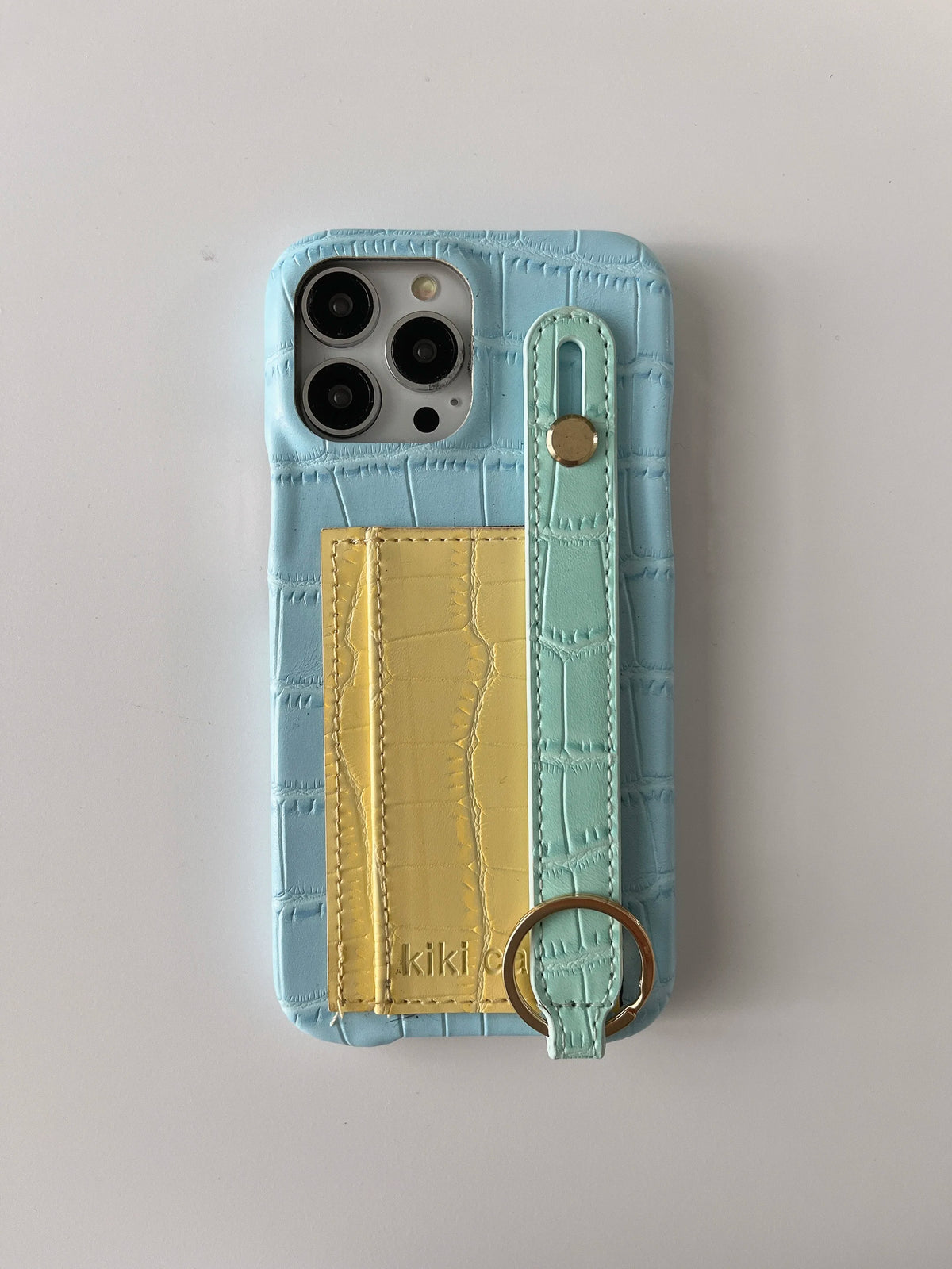 80 Pastels Crocodile Patchwork iPhone Case