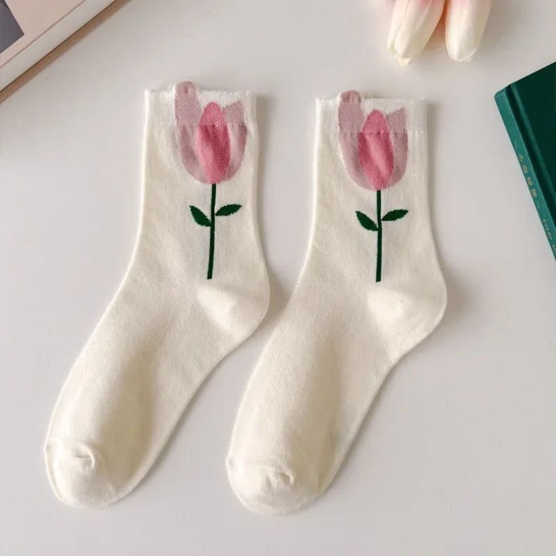 Flower Power Crew Socks