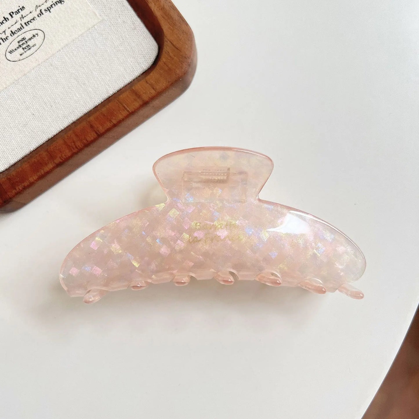 Glossy Acrylic Pastel Hair Claw