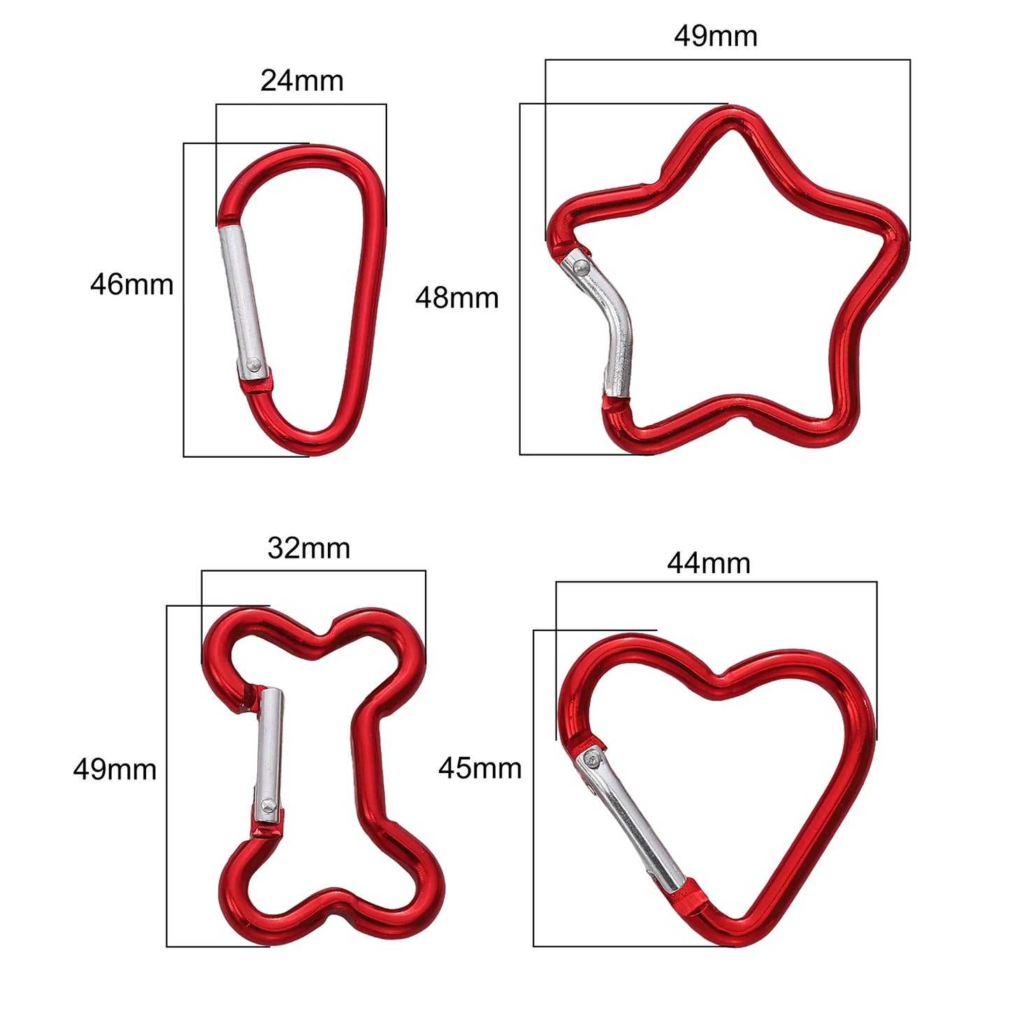 Multicolor Fun Shape Carabiner Clip - Ice Cream Cake
