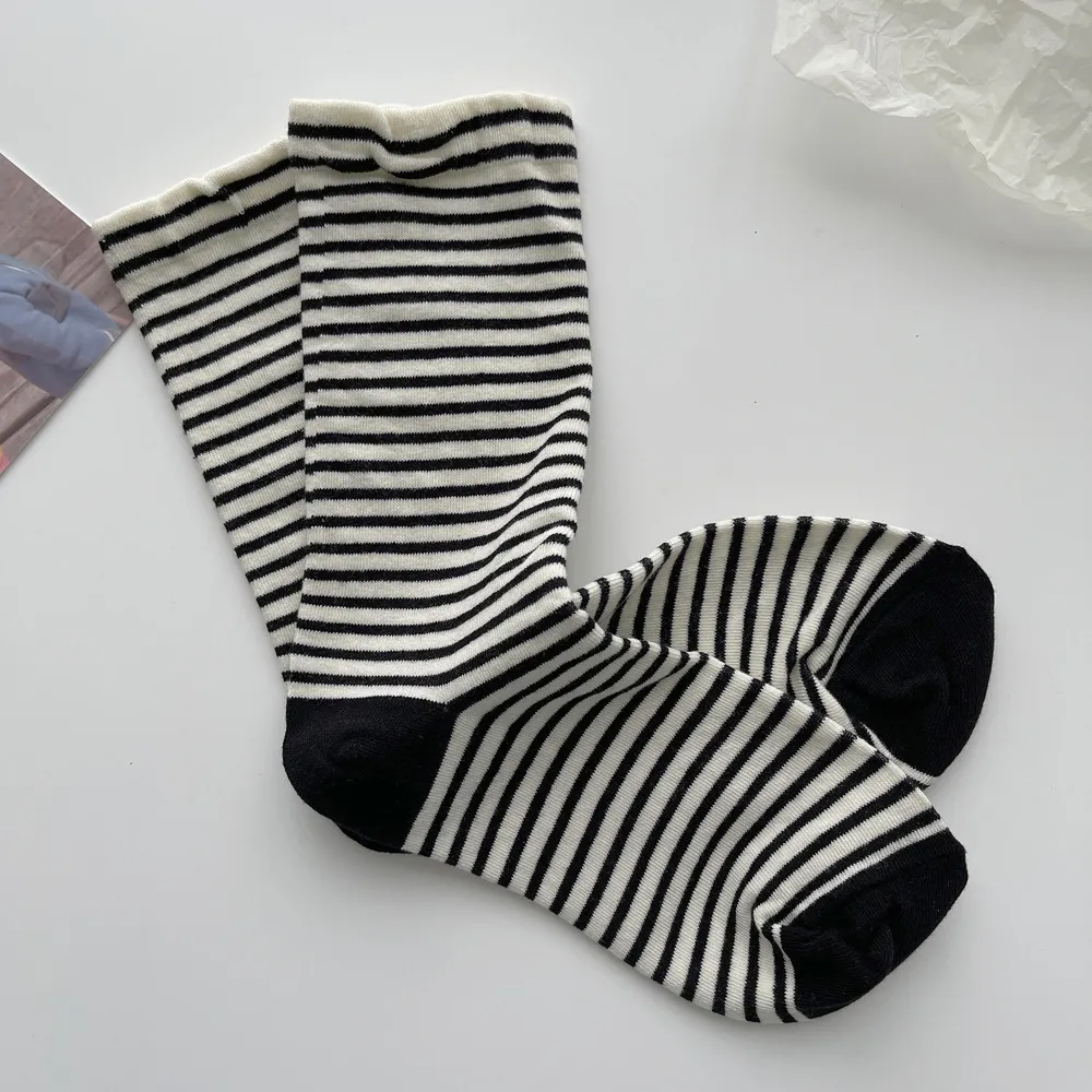 Multicolour Vintage Style Stripe Socks (8 Colours)