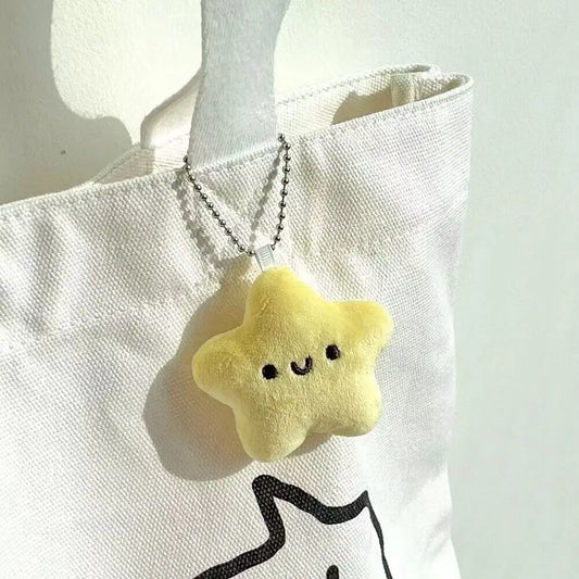 Plush Star Character Keychain Charm