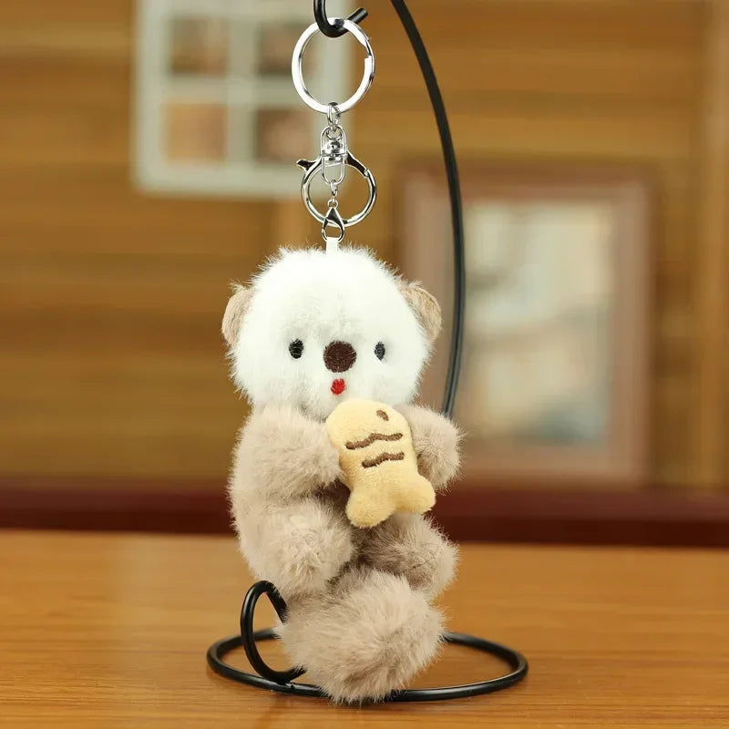 Otter Pal Plush Character Clip-On Charm Keychain