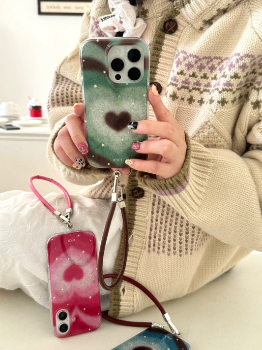 Glitter Heart iPhone Case
